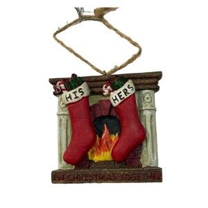 Our First Christmas Together Fireplace Ornament nwt by Midwest-CBK